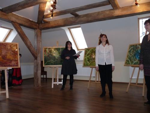 Vernisáž výstavy - výtvarnice Mgr.Marie Horvátová