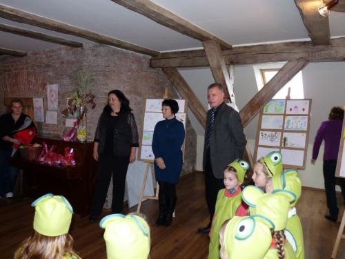 Zahájení výstavy panem starostou Miroslavem Egertem