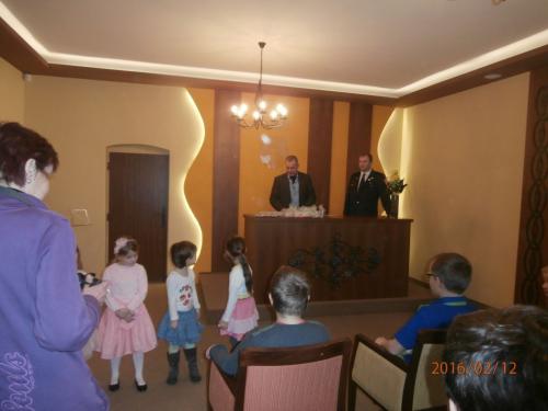 Zahájení v&nbsp;obřadní síni města panem starostou Miroslavem Egertem